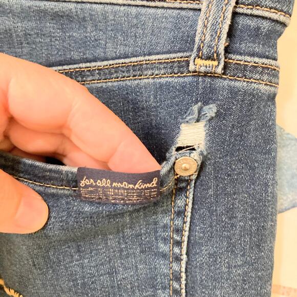 7 For All Mankind High Waist Josefina Jean Size 27 - Picture 3 of 9